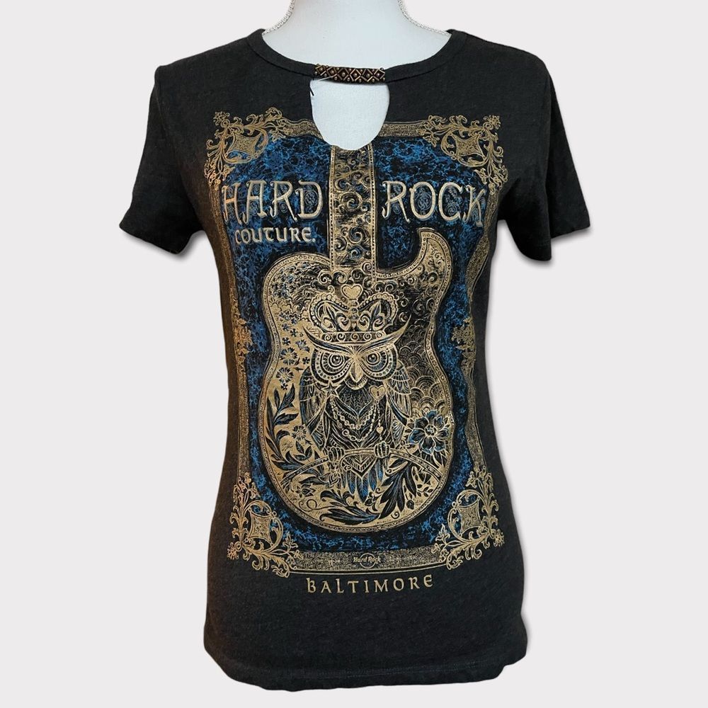 Women’s Hard Rock Cafe Couture T-Shirt. Baltimore - MD. Size Small
